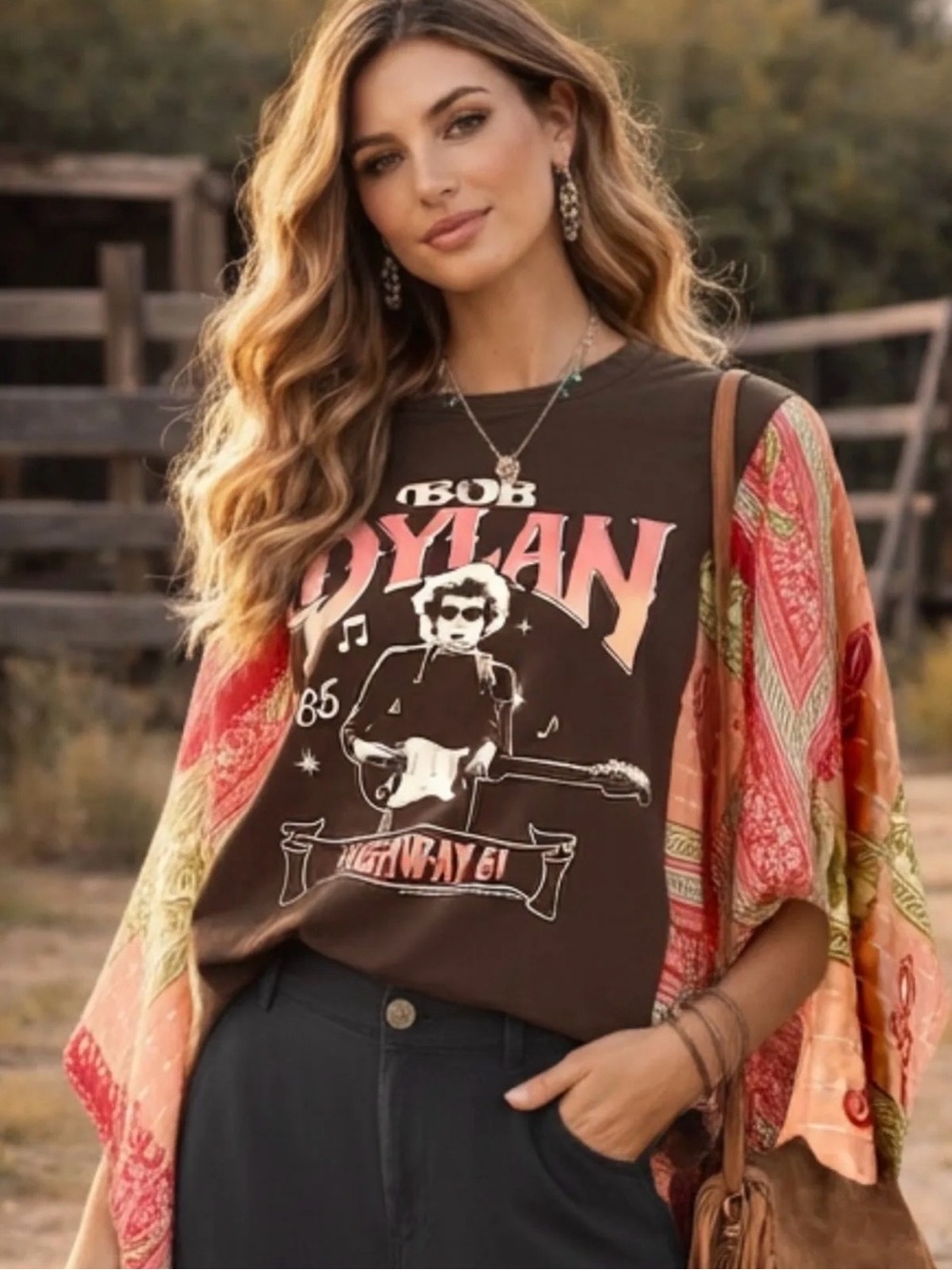 BOB DYLAN uocycled kantha tunic top os S M L XL 1X 2X 3X